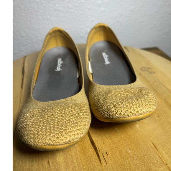 All Birds Dark Yellow Textile Flats size 7.5 W - Picture 6 of 8